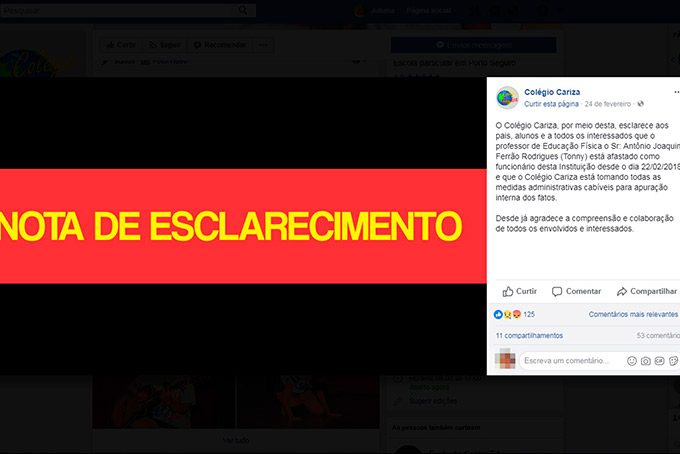 Professor é preso por assédio sexual a aluna em Porto Seguro
