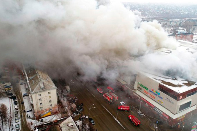 Total de mortos em incêndio em shopping na Sibéria sobe para 64
