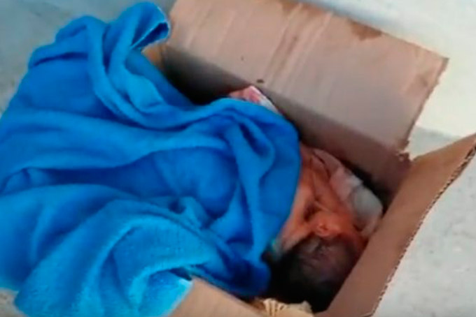 Recém nascido é encontrado abandonado em caixa de papelão em Jauá