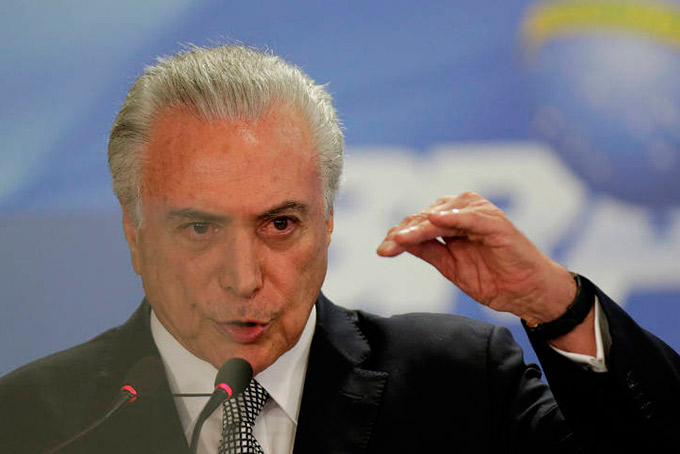 País está perdendo ideia de institucionalidade, diz Temer