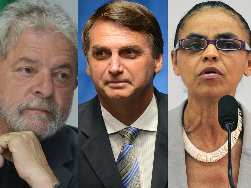 Após prisão, Lula perde votos; Marina e Bolsonaro se aproximam