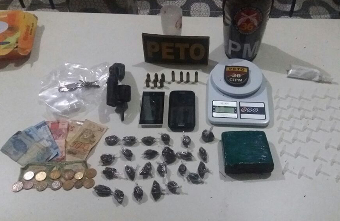 Casal é preso acusado de tráfico de drogas 