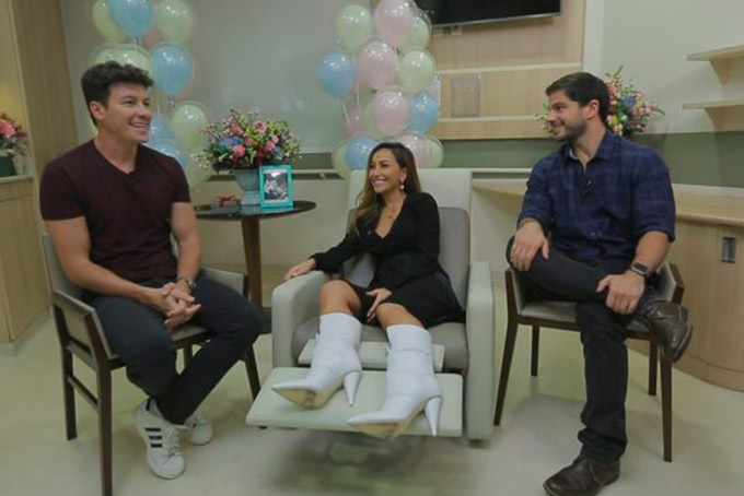 Sabrina Sato revela sexo do bebê em programa neste sábado