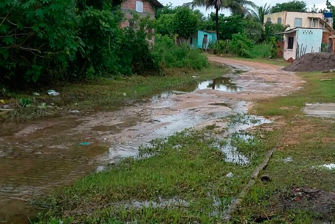 População reclama da falta de calçamento em rua do Parque Petrópolis