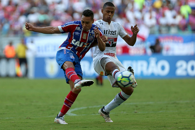 No finalzinho, Bahia vacila e cede empate contra o São Paulo 