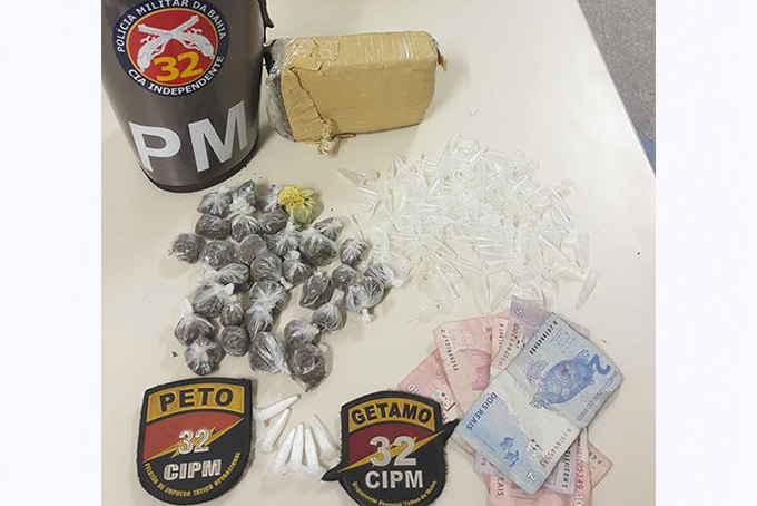 Jovem é preso acusado de tráfico de drogas em Pojuca