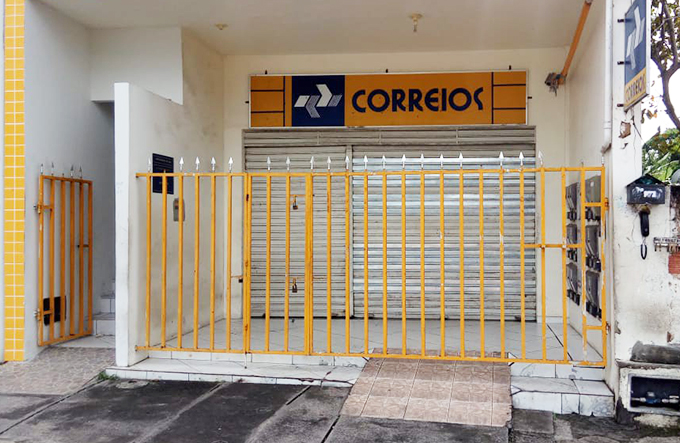 Agência dos Correios de Mata amanhece fechada nesta segunda