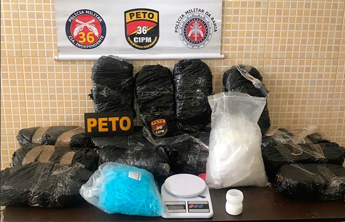 Polícia Militar apreende 14kg de maconha em residência