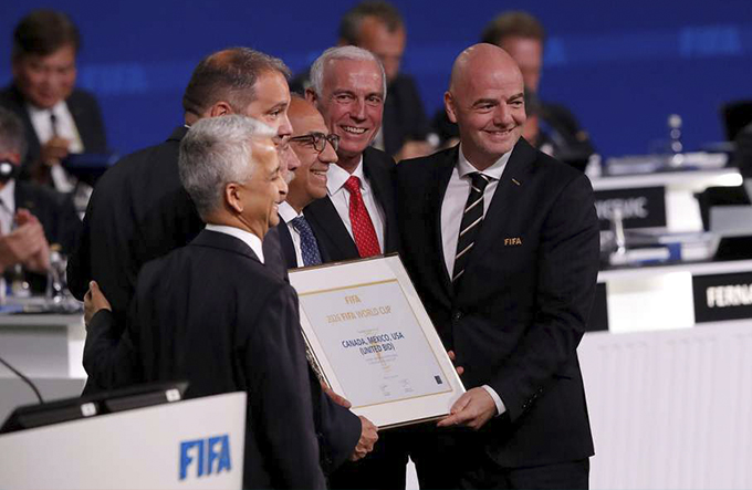 Estados Unidos, México e Canadá sediarão a Copa do Mundo de 2026