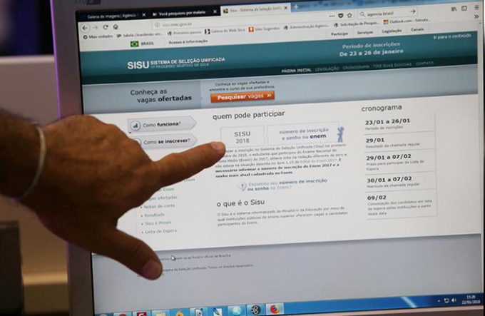 Termina amanhã prazo de inscrição do Sisu