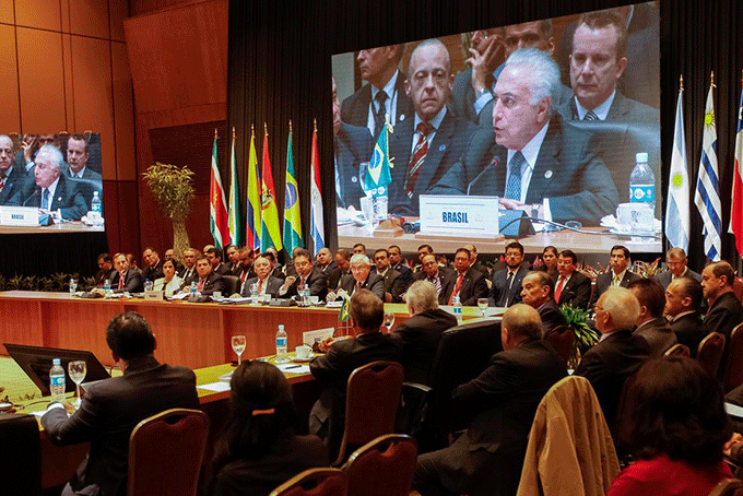 Temer defende parceria da União Europeia com o Mercosul