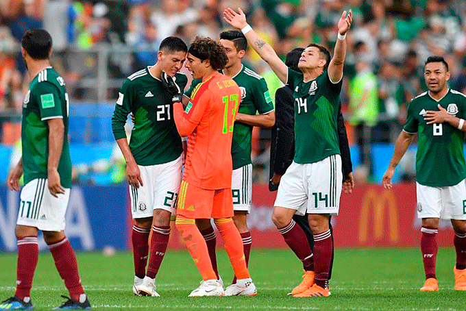 México foi eliminado nas oitavas de final nas últimas seis Copas
