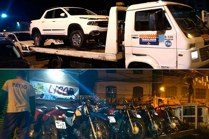 Onze veículos são apreendidos em festa de 'paredão'