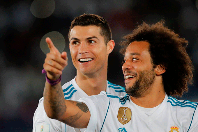 Marcelo se despede de CR7: 