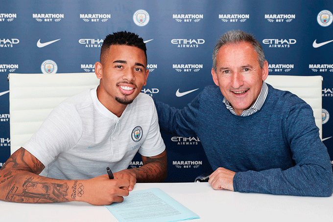 Gabriel Jesus renova contrato com Manchester City até 2023