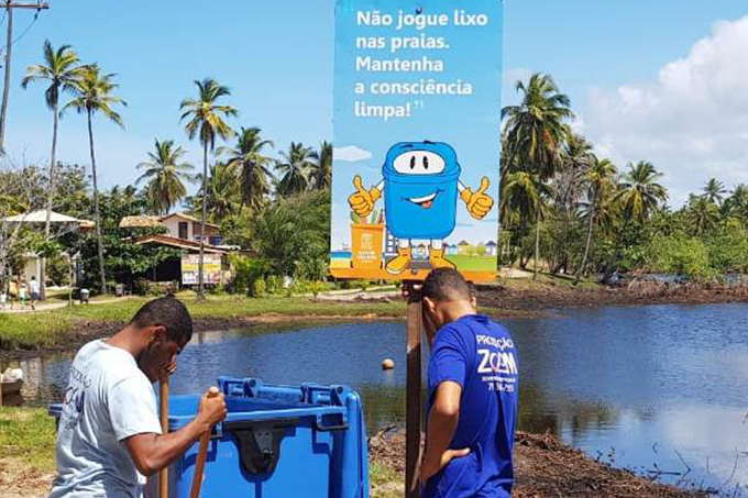 Campanha de combate ao lixo segue para Praia do Forte nesta sexta