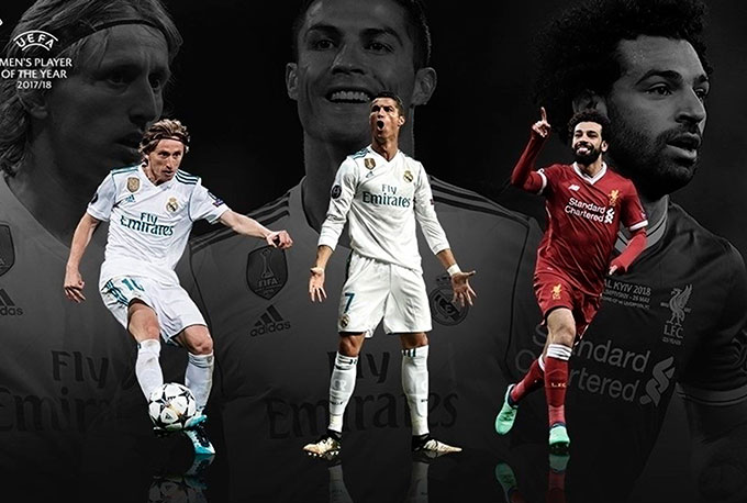 CR7, Modric e Salah concorrem ao prêmio de melhor jogador da Europa