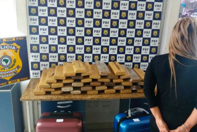 Mulher é presa em Conquista com mais de 40 kg de maconha