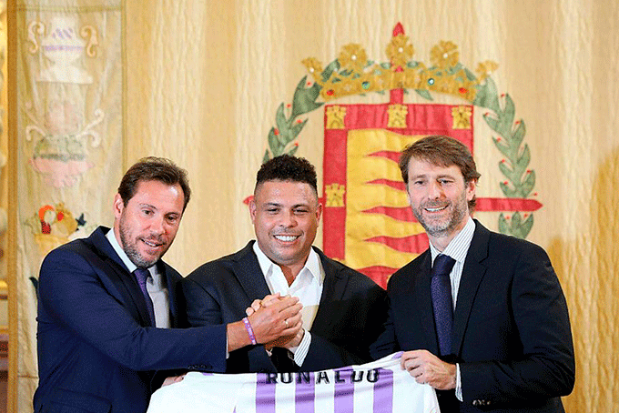 Ronaldo Fenômeno assume presidência do Valladolid, da Espanha