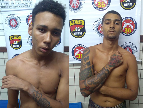 Jovens são presos com drogas em Dias d'Ávila
