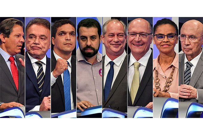 Candidatos aumentam tom em debate na televisão