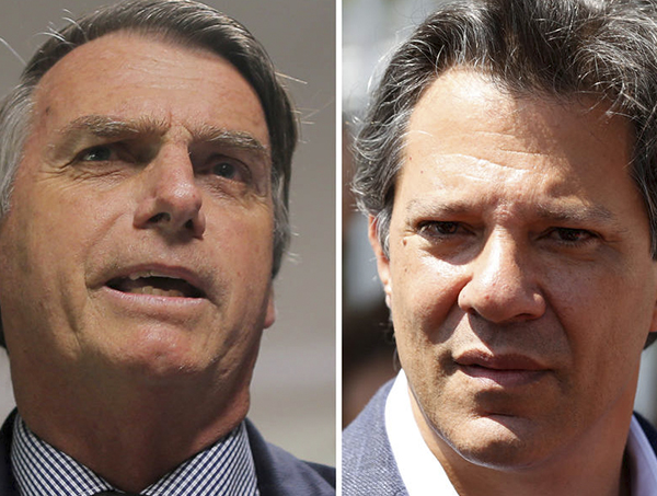 Ibope: Bolsonaro tem 57% dos votos válidos e Haddad, 43%