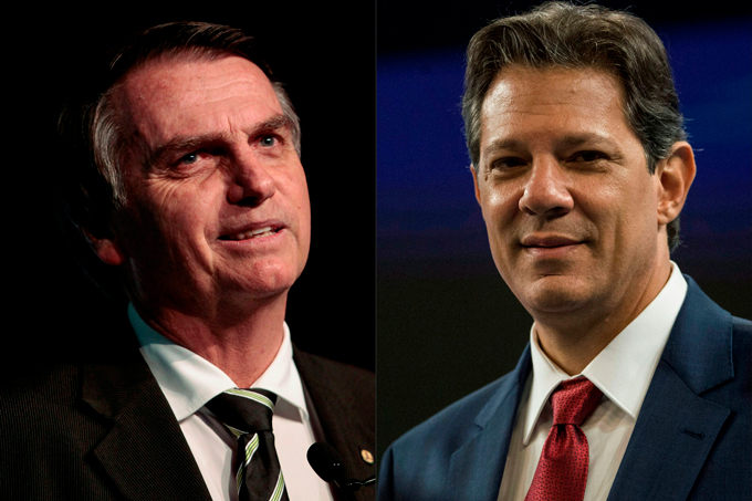  Bolsonaro tem 56% e Haddad, 44%, diz pesquisa