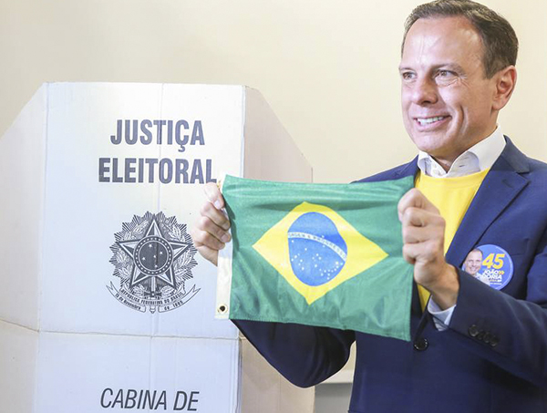 Eleito governador, Doria defende PSDB aliado a Bolsonaro