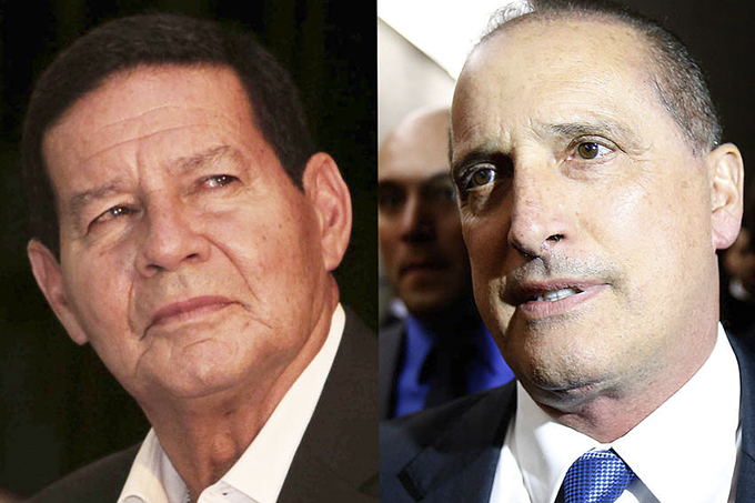 Mourão expõe embate entre militares e Onyx