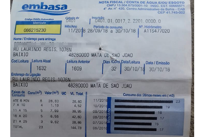 ‘Pago R$265 para não ter água nas torneiras’, reclama morador do Vitorinha