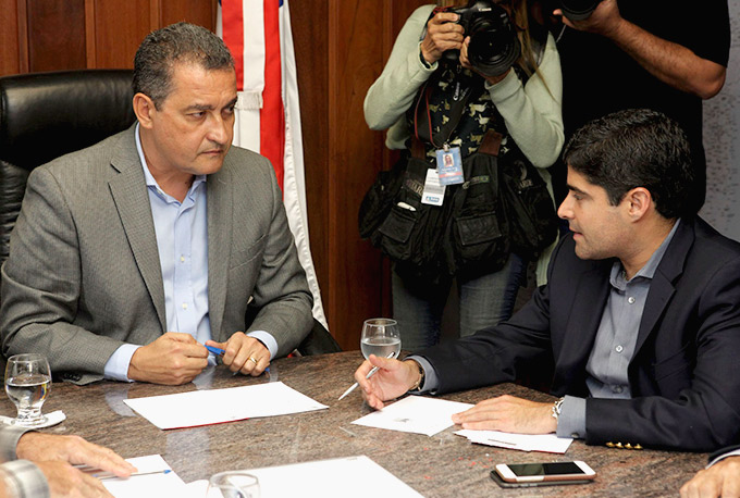 Rui Costa e ACM Neto se encontram hoje na Governadoria