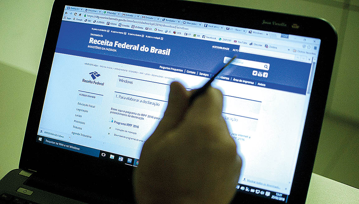 Programa para receber declaração do IR estará disponível segunda