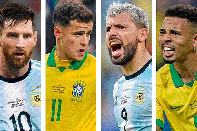 Companheiros de clube se encontram em clássico Brasil x Argentina