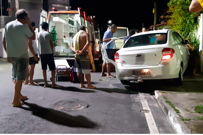Motorista de aplicativo leva facada durante assalto no centro de Mata