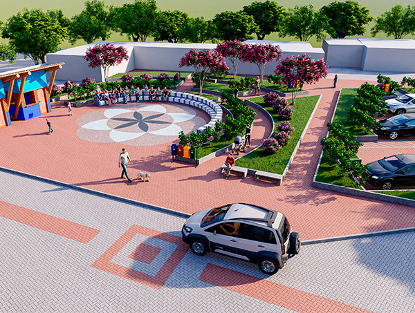 Rua da Praia do Forte ganhará nova praça, jardins e iluminação 