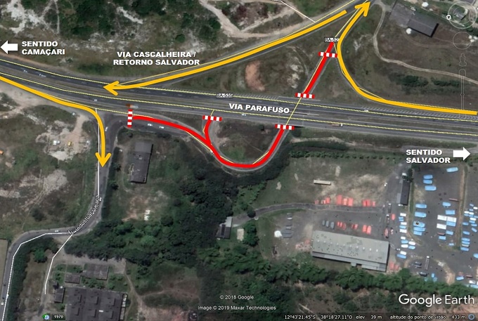 Bahia Norte inicia fase de obras em trecho do viaduto da Cascalheira