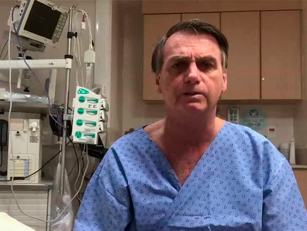 Bolsonaro permanece com sonda e alimentação na veia