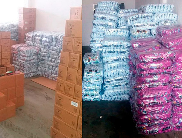 Carga roubada de materiais de limpeza avaliada em meio milhão é recuperada pela PM