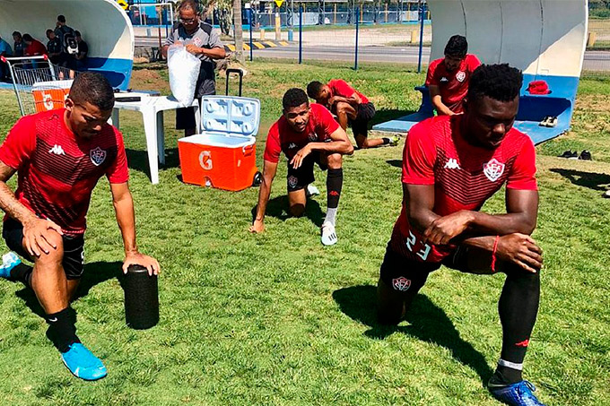 Vitória volta aos treinos e se prepara para encarar o Criciúma