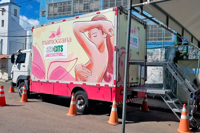 Ação gratuita oferece exames de mamografia digital em Camaçari