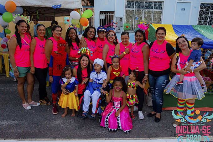 Bloco 'Inclua-se' agita o carnaval das crianças especiais em Madre de Deus
