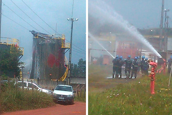 Tanque da PetroReconcavo explode e assusta moradores no Centro