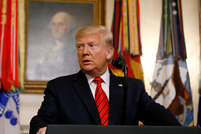 Trump diz que teste de coronavírus será realizado em larga escala