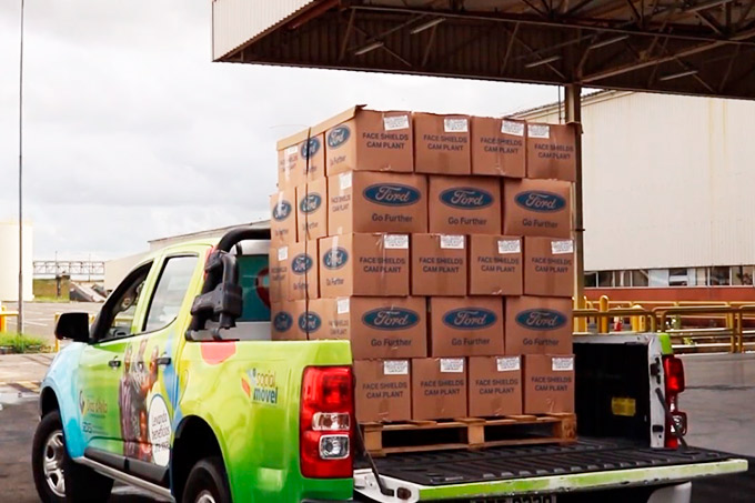 Prefeitura de Dias d’Ávila recebe doação de 5 mil máscaras de proteção da Ford