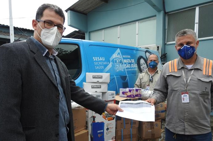 Hospital Municipal recebe EPI'S doados pela FERBASA