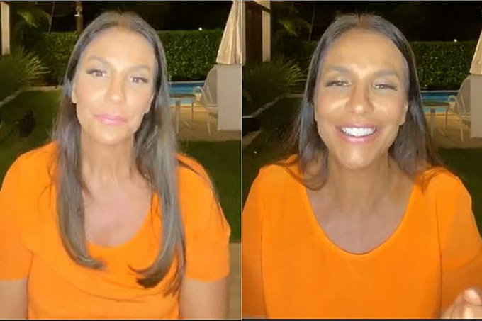 Live: Ivete completa 48 anos, chora e se declara para o marido: 'Louca por ele'