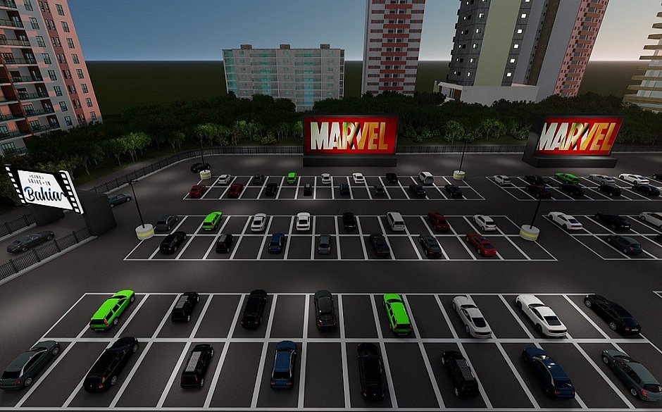 Cine Drive-In no Shopping da Bahia será inaugurado em agosto