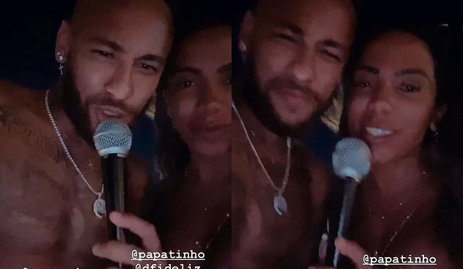 Anitta canta música nova junto com Neymar em Ibiza, na Espanha