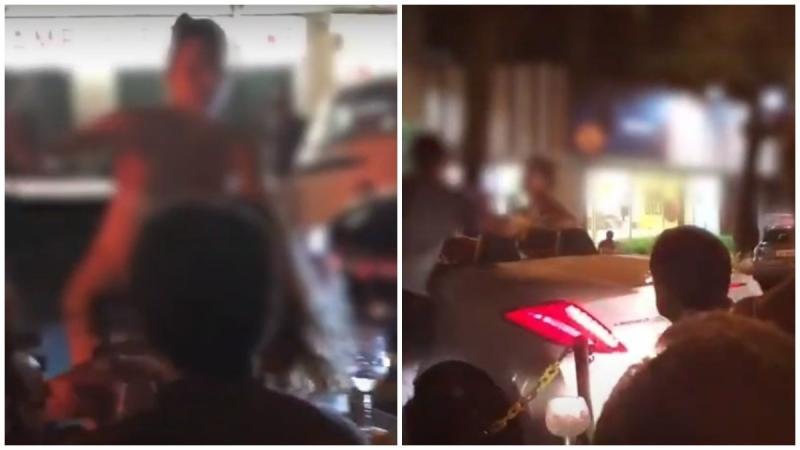 Mulher tem biquíni arrancado após agredir cliente de restaurante