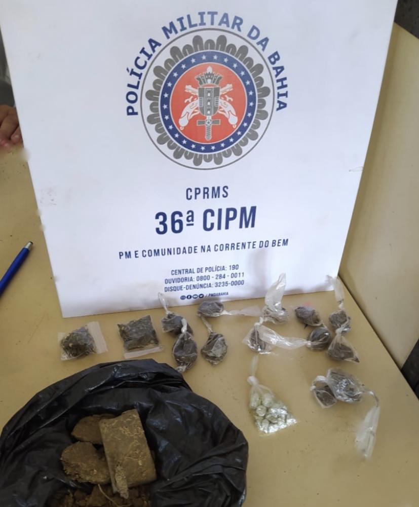 Homem é preso acusado de tráfico de drogas em Dias d’Ávila